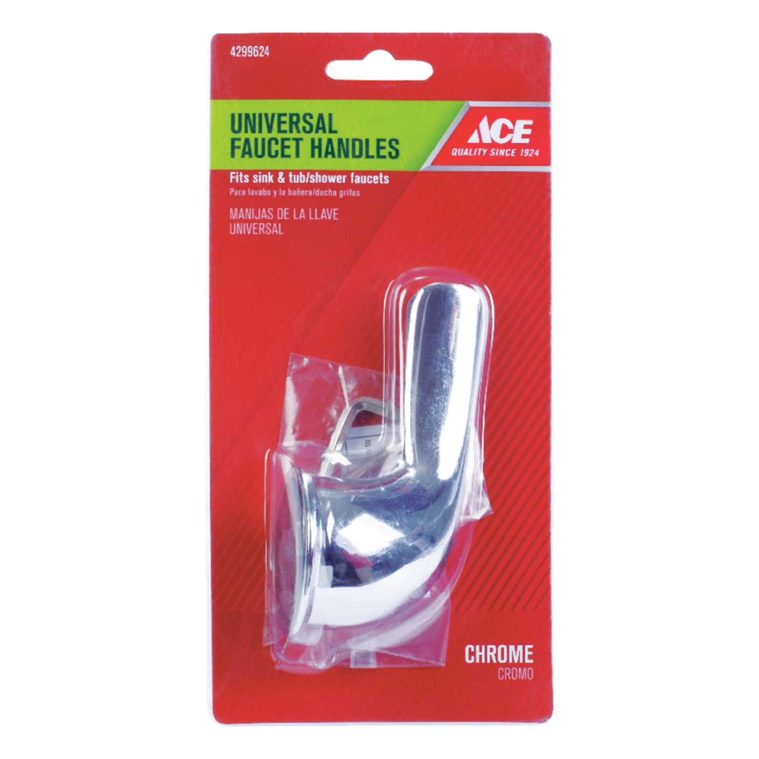 Ace Lever Chrome Chrome Diverter Universal Faucet Handle For Sink, Tub