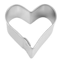 R&M International Corp 1 in. W X 1 in. L Mini Heart Cookie Cutter Silver 1 pc