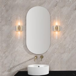 Globe Electric Richter Matte Gold 2 lights Incandescent Vanity Light Wall Mount