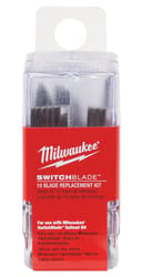 Milwaukee SWITCHBLADE Hardened Steel Wood Chiseling Replacement Switchblade 2-1/8 in. L 10 pc