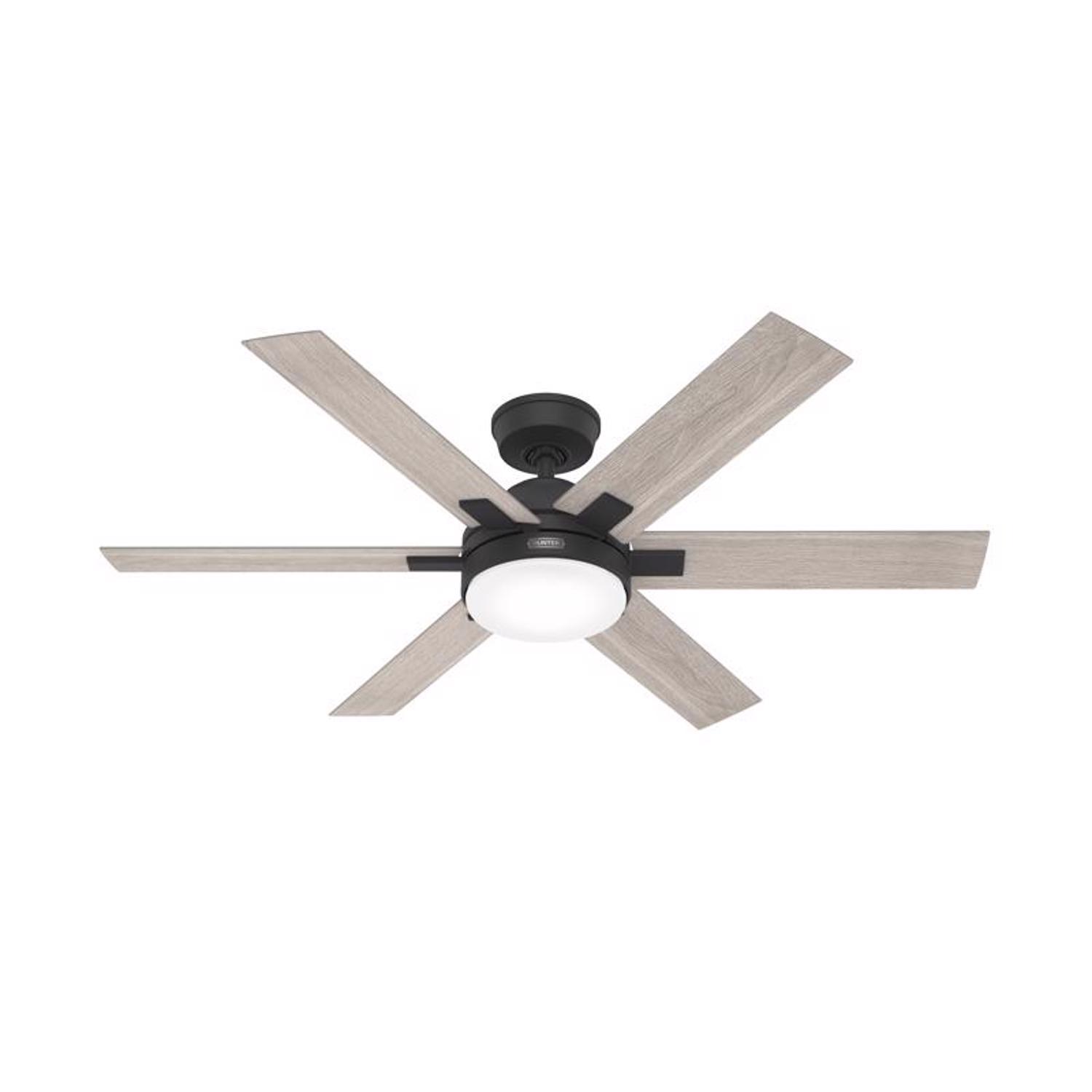 Hunter Georgetown 52 in. Matte Black LED Indoor Ceiling Fan Sansujyuku sansujyuku.com