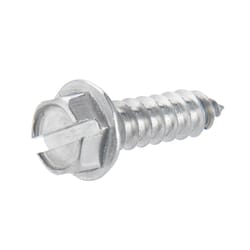HILLMAN No. 12 Ga. X 3/4 in. L Slotted Hex Washer Head Sheet Metal Screws 1 pk