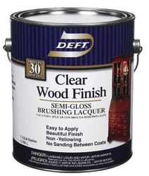 Deft  Wood Finish  Semi-Gloss  Clear  Oil-Based  Brushing Lacquer  1 gal. 