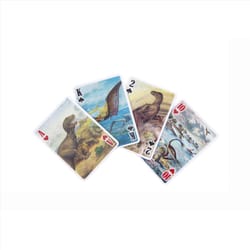 Kikkerland 3D Dino Playing Cards Multicolored