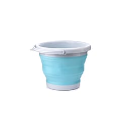 Kikkerland 1.32 qt Collapsible Bucket Aqua