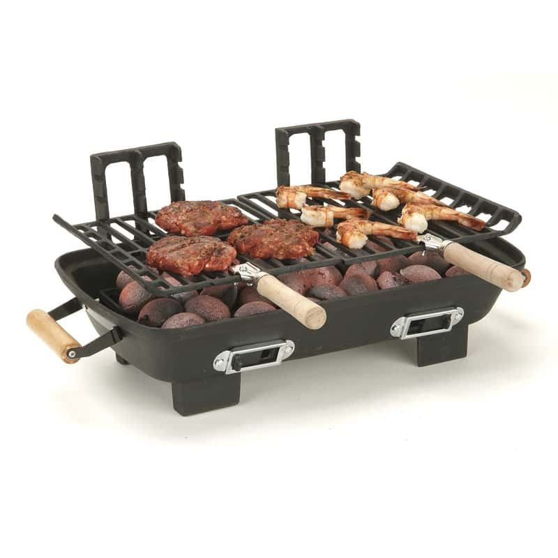 Kay Home Cast Iron Charcoal Hibachi Grill