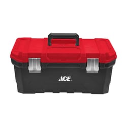 Ace 20 in. Tool Box Black/Red