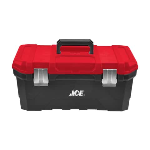 Ace 20 in. Tool Box Black/Red - Ace Hardware