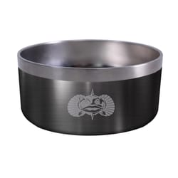 Toadfish Gray Stainless Steel 6 cups Pet Bowl For Dogs