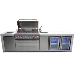 Mont Alpi MAi805-DBEVFC 6 Burner Natural Gas/Propane Grill Silver