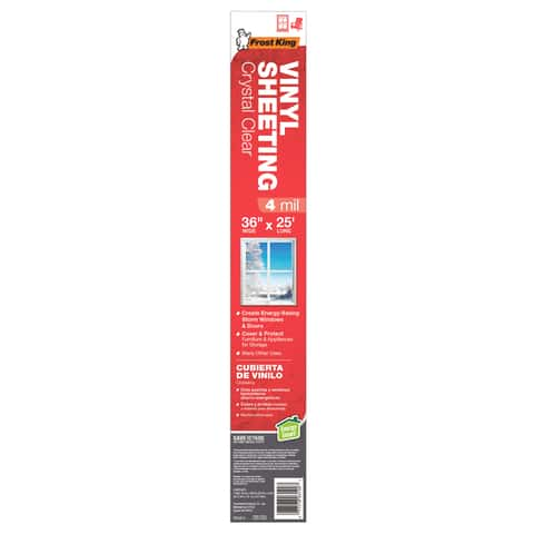 Frost King Clear Vinyl Sheeting Roll For Doors and Windows 25 ft. L X 4 mil  - Ace Hardware