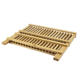 Totally Bamboo TB Home 16.5 in. L X 13 in. W X 9.75 in. H Brown Bamboo Dish Drainer