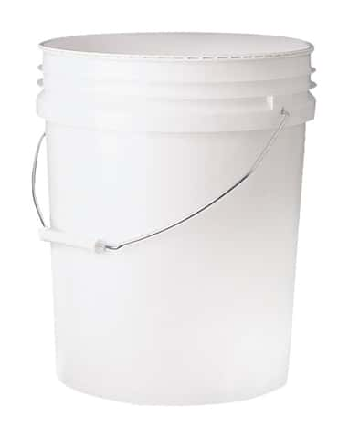 Leaktite White 5 gal Plastic Food Safe Bucket - Ace Hardware