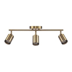 Globe Electric Pratt Brass 3 lights LED Track Light Kit