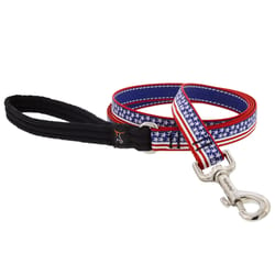 Lupine Pet Multicolored Stars and Stripes Nylon Dog Leash