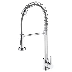 Transolid Cuisine Pro One Handle Chrome Pull-Out Kitchen Faucet