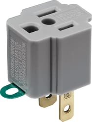 Leviton Polarized 1 outlets Outlet Adapter 1 pk