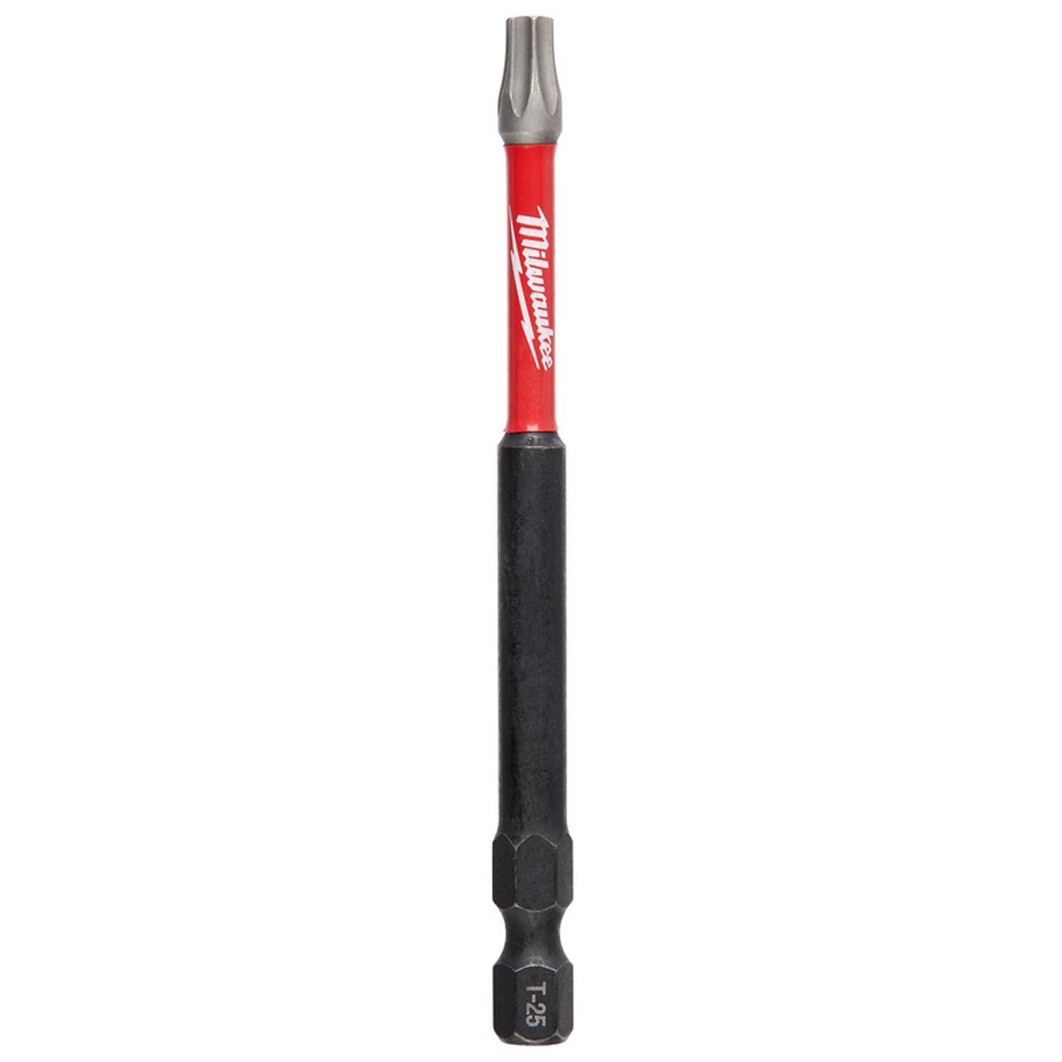 Photos - Drill Bit Milwaukee Shockwave Torx T25 X 3-1/2 in. L Impact Power Bit Steel 1 pc 48 