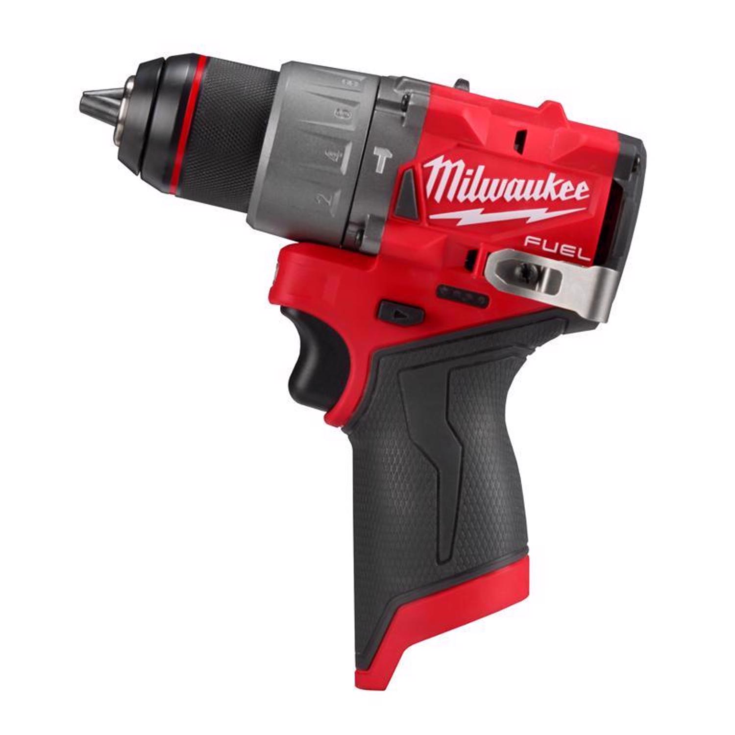 Photos - Drill / Screwdriver Milwaukee M12 FUEL 1/2 in. Brushless Cordless Hammer Drill Tool Only 3404 
