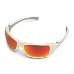 STIHL White Ice Safety Glasses Orange Lens White Frame 1 pc