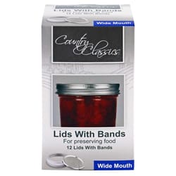 Country Classics Wide Mouth Canning Lids and Bands 12 pk
