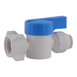 SharkBite Quick Connect 1/2 in. FPT X 3/8 in. Push Plastic Straight Stop Valve