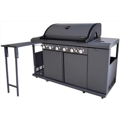 Brand-Man Grills Rustler2 BMRUS2-6B 6 Burner Natural Gas/Propane Grill Gray