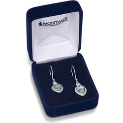 Montana Silversmiths Women's Expression of the West Turquoise Silver Earrings Water Resistant