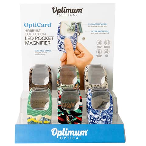 Optimum Optical Rectangle 5 Times LED Magnifying Glass