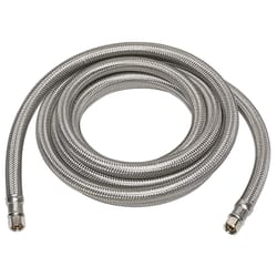 Ace 1/4 in. Compression in. X 1/4 in. D Compression 60 in. Braided Stainless Steel Ice Maker Supply