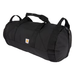 Carhartt Rain Defender Black Classic Round Duffle Bag 24 in. H X 12 in. W