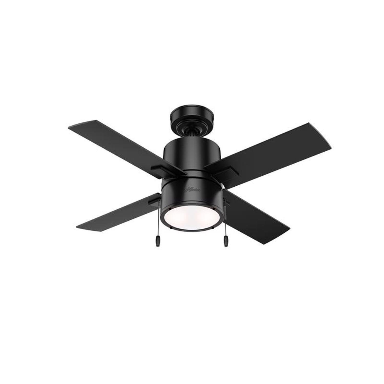 Hunter Beck 42 in. Matte Black LED Indoor Ceiling Fan Sansujyuku sansujyuku.com