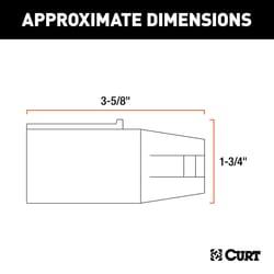 CURT 7 Blade to 4 Flat Connector Kit 3.63 in.