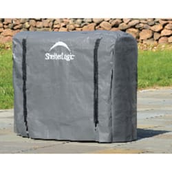 ShelterLogic Gray Plastic Log Rack Cover