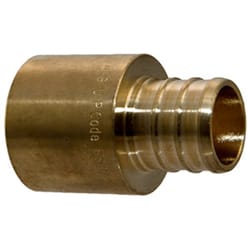 WATERLINE PRODUCTS 1/2 PEX x 1/2 PB Brass Coupling