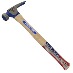Vaughan 19 oz Milled Face California Framing Hammer 16 in. Hickory Handle