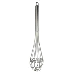 Linden Sweden Jonas Silver Stainless Steel Wire Whisk with Loops