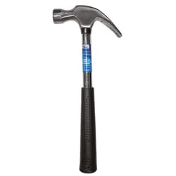 Century Drill & Tool 16 oz Smooth Face Curved Claw Hammer 12.75 in. Steel Handle