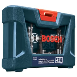 Bosch High Speed Steel Drill and Driver Bit Set Hex Shank 41 pc