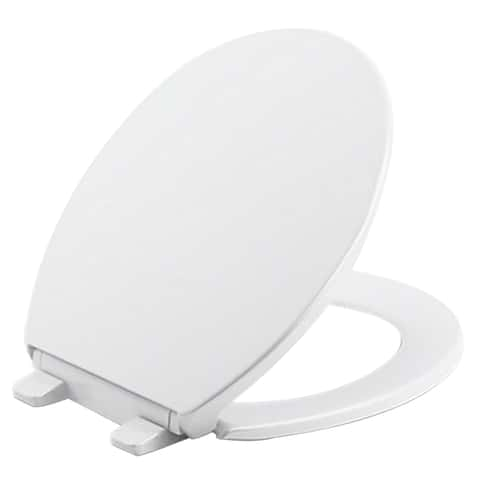 American Standard Moments Wood White Round Soft Close Toilet Seat in the Toilet  Seats department at