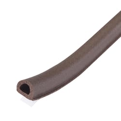 M-D BUILDING PRODUCTS Brown EPDM Rubber Foam Weatherstrip For Doors and Windows 17 ft. L X 0.25 in.