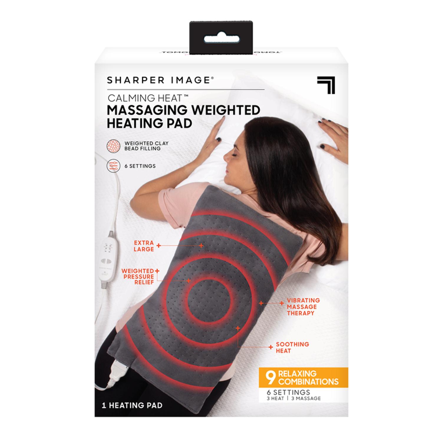Sharper Image Calming Heat Massaging Heating Pad 1 pc Sansujyuku sansujyuku.com