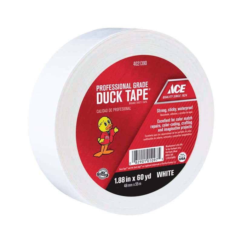 Ace 1.88 in. W X 60 yd L White Solid Duct Tape Ace Hardware