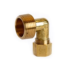 ATC 1/2 in. Compression X 3/4 in. D MPT Brass 90 Degree Street Elbow