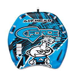 Airhead Nylon Inflatable Blue G-Force 2 Towable Tube 64 in. W X 60 in. L