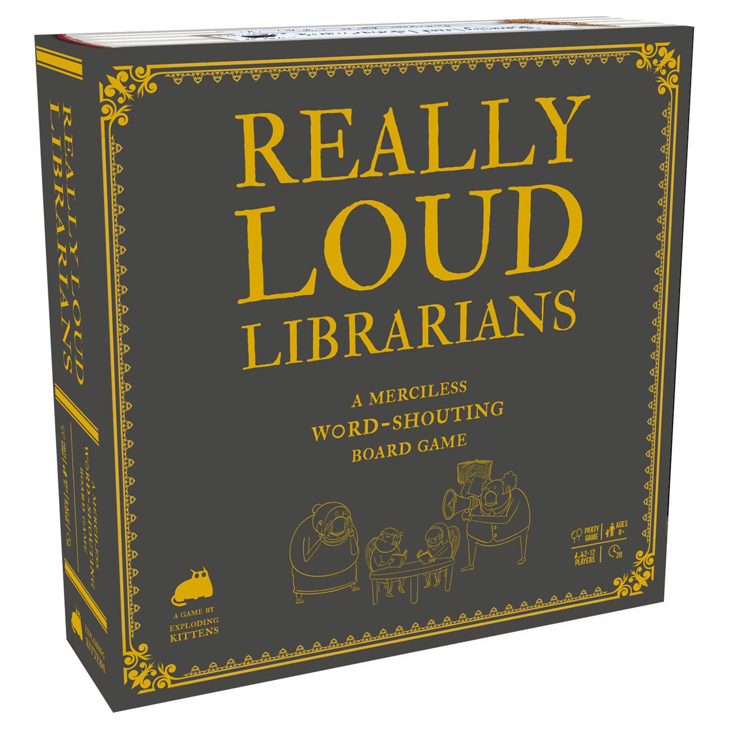 Exploding Kittens Exploding Kittens Really Loud Libarians Board Game Multicolored 101 pc