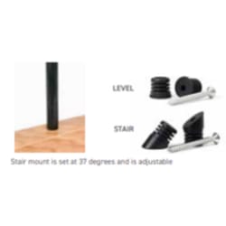 Fortress Balusters EZ Mount 0.89 in. H X 0.75 in. W X 0.75 in. L Plastic Baluster Shoes