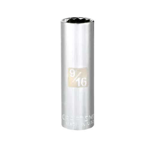 Craftsman 9/16 in. SAE 12 Point Deep Socket, 3/8 in. Drive