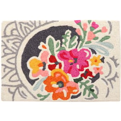 Jellybean 20 in. W X 30 in. L Multi-Color Spring Floral Polyester Accent Rug