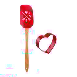 R&M International Silicone/Steel Spatula/Cookie Cutter Set